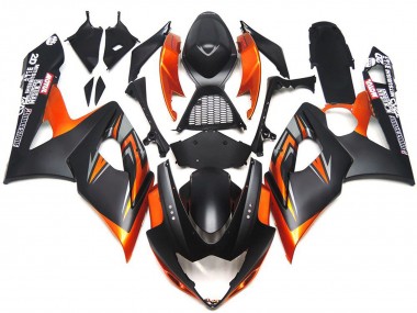 Cheap 2005-2006 Suzuki GSXR 1000 Motorcycle Fairings - Orange Black Canada