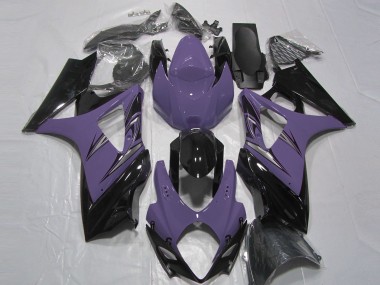 Cheap 2007-2008 Suzuki GSXR 1000 Motorcycle Fairings - Dark Purple Glossy Black Canada