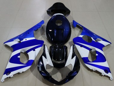 Cheap 2000-2002 Suzuki GSXR 1000 Motorcycle Fairings - Blue White Black Canada