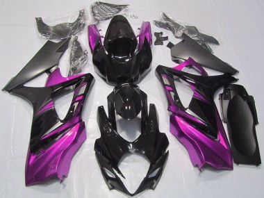 Cheap 2007-2008 Suzuki GSXR 1000 Motorcycle Fairings - Glossy Black Pink Canada