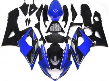 Cheap 2005-2006 Suzuki GSXR 1000 Motorcycle Fairings - Blue Glossy Black Canada