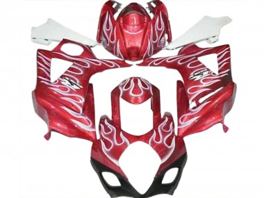Cheap 2007-2008 Suzuki GSXR 1000 Motorcycle Fairings - Red White Flame Canada
