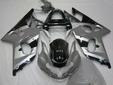 Cheap 2000-2002 Suzuki GSXR 1000 Motorcycle Fairings - Grey Silver Glossy Black OEM Style Canada