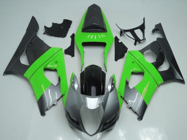Cheap 2003-2004 Suzuki GSXR 1000 Motorcycle Fairings - Green Silver Black Canada