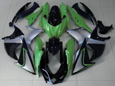 Cheap 2009-2016 Suzuki GSXR 1000 Motorcycle Fairings - Green Silver Black Canada