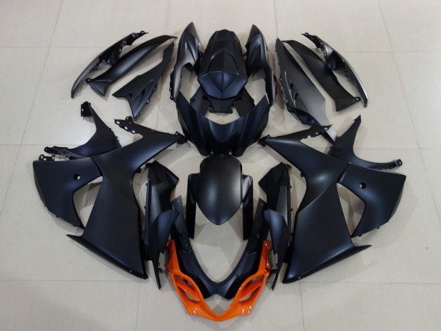 2009-2016 Suzuki GSXR 1000 Motorcycle Fairings - Matte Black Orange Canada
