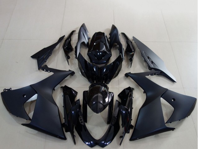 2009-2016 Suzuki GSXR 1000 Motorcycle Fairings - Matte Black Glossy Black Canada