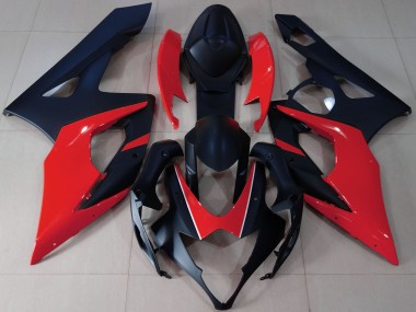 Cheap 2005-2006 Suzuki GSXR 1000 Motorcycle Fairings - Matte Black Red Canada