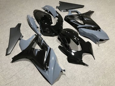 Cheap 2007-2008 Suzuki GSXR 1000 Motorcycle Fairings - Nardo Grey Glossy Black OEM Style Canada