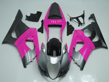 Cheap 2003-2004 Suzuki GSXR 1000 Motorcycle Fairings - Pink Silver Black Canada