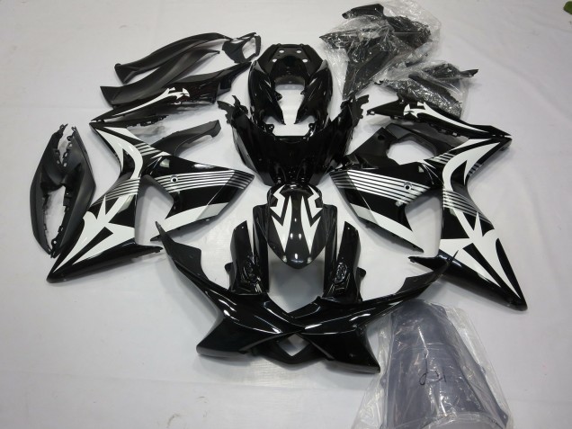 2009-2016 Suzuki GSXR 1000 Motorcycle Fairings - White Black Canada