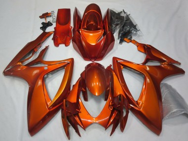Cheap 2006-2007 Suzuki GSXR 600 / GSXR 750 Motorcycle Fairings - Burnt Orange Canada