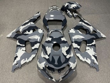 Cheap 2001-2003 Suzuki GSXR 600 / GSXR 750 Motorcycle Fairings - Grey Black White Camouflage Canada