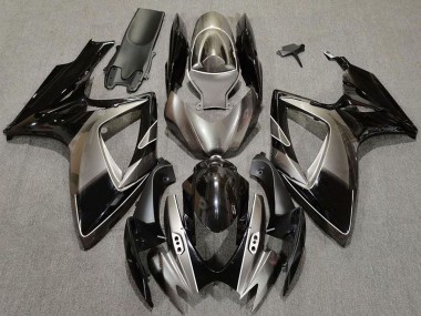 Cheap 2006-2007 Suzuki GSXR 600 / GSXR 750 Motorcycle Fairings - Dark Silver Glossy Black Canada