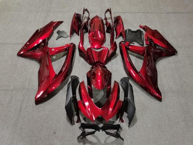 Cheap 2008-2010 Suzuki GSXR 600 / GSXR 750 Motorcycle Fairings - Candy Red Black Canada
