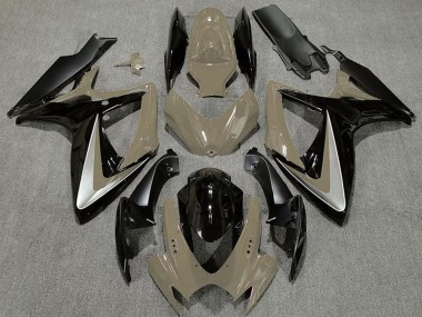 Cheap 2006-2007 Suzuki GSXR 600 / GSXR 750 Motorcycle Fairings - Desert Tan Silver Glossy Black OEM Style Canada