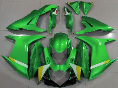 Cheap 2011-2024 Suzuki GSXR 600 / GSXR 750 Motorcycle Fairings - Green White Yellow Canada