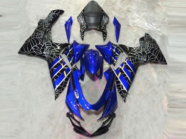 Cheap 2011-2024 Suzuki GSXR 600 / GSXR 750 Motorcycle Fairings - Blue Black Spider Canada