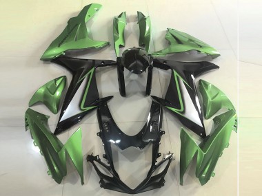 Cheap 2011-2024 Suzuki GSXR 600 / GSXR 750 Motorcycle Fairings - Green Glossy Black Canada