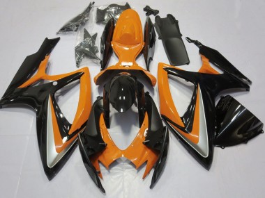 Cheap 2006-2007 Suzuki GSXR 600 / GSXR 750 Motorcycle Fairing - Orange Glossy Black Canada