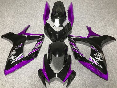 Cheap 2006-2007 Suzuki GSXR 600 / GSXR 750 Motorcycle Fairing - Purple Glossy Black Canada