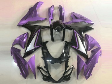 Cheap 2011-2024 Suzuki GSXR 600 / GSXR 750 Motorcycle Fairings - Purple Glossy Black Canada