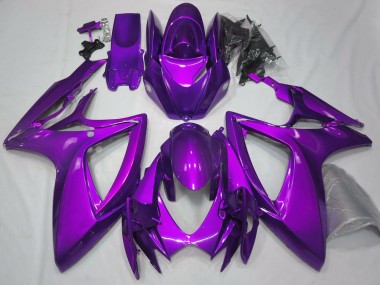 Cheap 2006-2007 Suzuki GSXR 600 / GSXR 750 Motorcycle Fairings - Plain Glossy Purple Canada