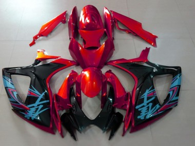 Cheap 2006-2007 Suzuki GSXR 600 / GSXR 750 Motorcycle Fairings - Red Black Light Blue Canada