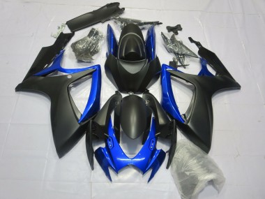 Cheap 2006-2007 Suzuki GSXR 600 / GSXR 750 Motorcycle Fairings - Matte Black Blue Canada