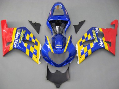 Cheap 2001-2003 Suzuki GSXR 600 / GSXR 750 Motorcycle Fairings - Blue Yellow Red Telefumica MoviStar Canada