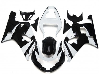 Cheap 2001-2003 Suzuki GSXR 600 / GSXR 750 Motorcycle Fairings - White Glossy Black OEM Style Canada