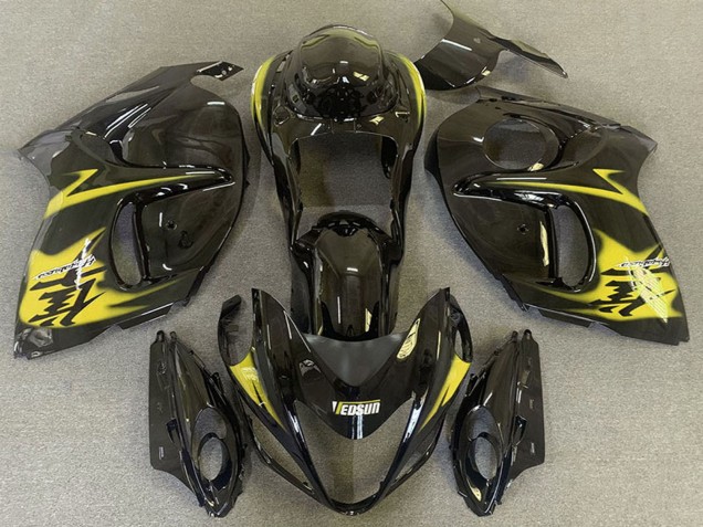 2008-2020 Suzuki GSXR 1300 Motorcycle Fairings - Glossy Black Yellow Canada