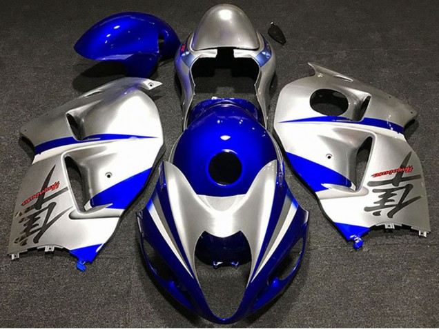 1996-2007 Suzuki GSXR 1300 Motorcycle Fairings - Silver Blue Canada
