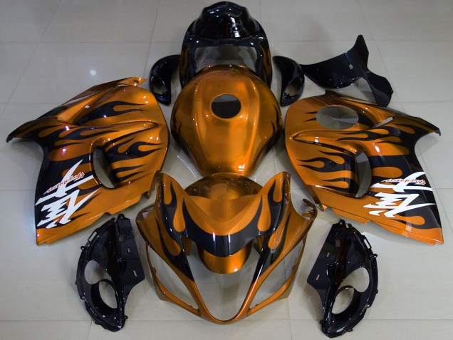 2008-2020 Suzuki GSXR 1300 Motorcycle Fairings - Glossy Orange Black Canada