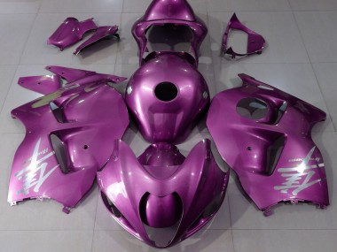 Cheap 1996-2007 Suzuki GSXR 1300 Motorcycle Fairings - Glossy Pink Silver Logo Canada