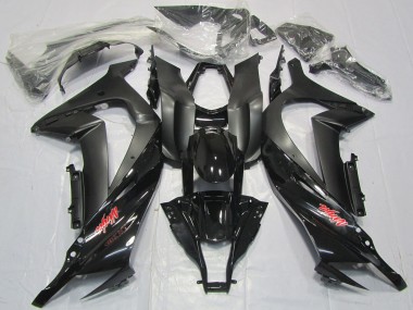 Cheap 2011-2015 Kawasaki ZX10R Motorcycle Fairings - Glossy Black Matte Black Red Decal Canada