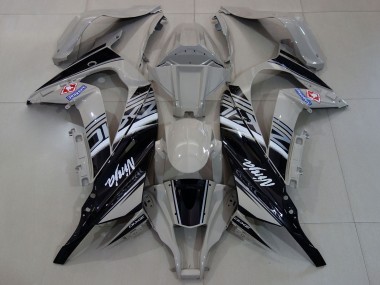 Cheap 2011-2015 Kawasaki ZX10R Motorcycle Fairings - Grey White Black Canada