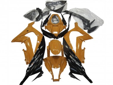 Cheap 2011-2015 Kawasaki ZX10R Motorcycle Fairings - Dark Orange Glossy Black Canada