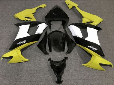 Cheap 2008-2010 Kawasaki ZX10R Motorcycle Fairings - Glossy Yellow Black and White Canada