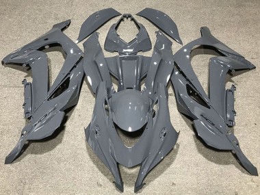Cheap 2016-2020 Kawasaki ZX10R Motorcycle Fairings - Nardo Grey Black Logo Canada