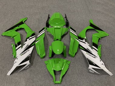 Cheap 2011-2015 Kawasaki ZX10R Motorcycle Fairings - Green White Glossy Black OEM Style Canada