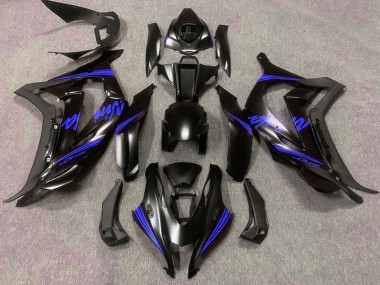 Cheap 2016-2020 Kawasaki ZX10R Motorcycle Fairings - Matte Black Blue Ninja Canada