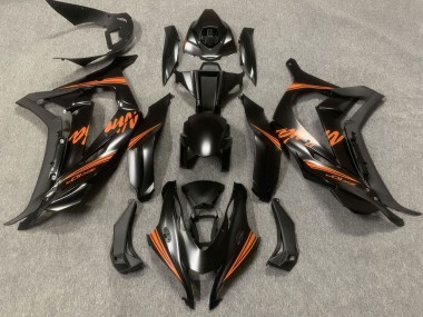 Cheap 2016-2020 Kawasaki ZX10R Motorcycle Fairings - Matte Black Orange Ninja Canada