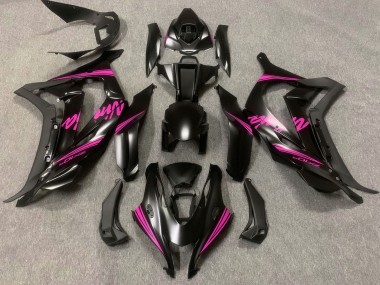 Cheap 2016-2020 Kawasaki ZX10R Motorcycle Fairings - Matte Black Pink Ninja Canada