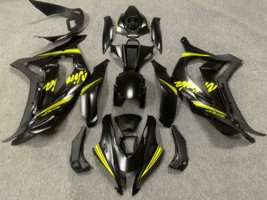 Cheap 2016-2020 Kawasaki ZX10R Motorcycle Fairings - Matte Black Yellow Ninja Canada