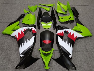 Cheap 2008-2010 Kawasaki ZX10R Motorcycle Fairings - Green Matte Black Red White Shark Canada