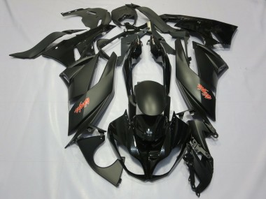 Cheap 2009-2012 Kawasaki ZX6R Motorcycle Fairings - Matte Black Glossy Black Red Ninja Canada