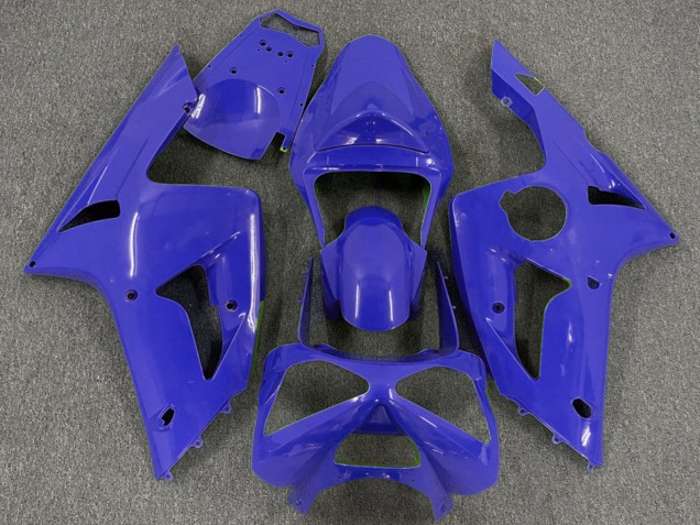 2003-2004 Kawasaki ZX6R Motorcycle Fairings - Blue Canada