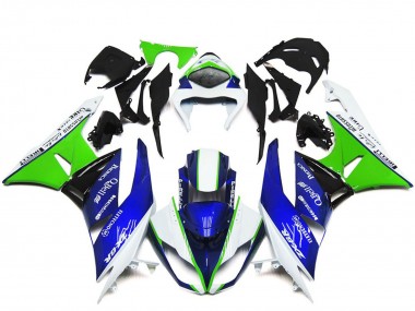 Cheap 2009-2012 Kawasaki ZX6R Motorcycle Fairings - White Green Blue Black Canada