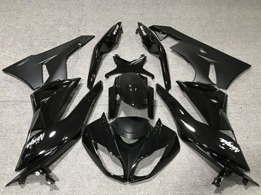 Cheap 2009-2012 Kawasaki ZX6R Motorcycle Fairing - Glossy Black Matte Black Canada